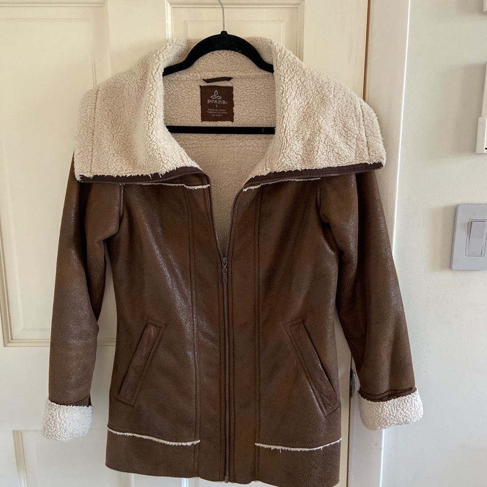 PrAna faux shearling jacket.